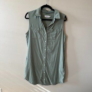 Vineyard Vines Sleeveless Margo Dress in Olive Green